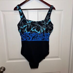 TYR Women's 1 Piece Swimsuit Narciso Aqua Control Fit Size 16